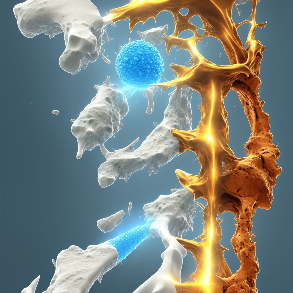 Displaced fracture of shaft of first metacarpal bone, right hand, initial encounter for open fracture digital illustration