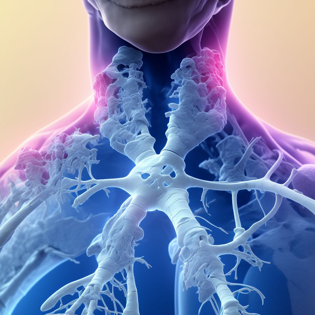 Displaced fracture of neck of first metacarpal bone, unspecified hand, sequela digital illustration