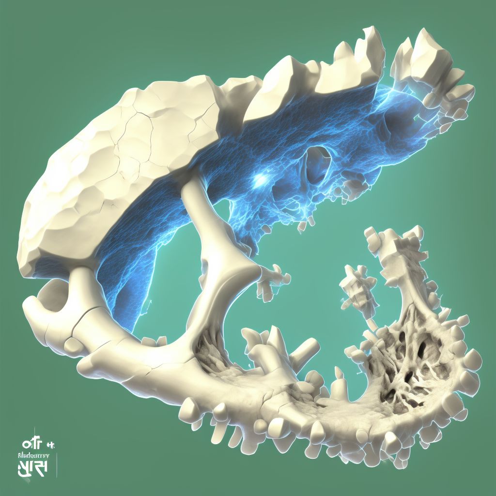 Other fracture of first metacarpal bone, right hand, initial encounter for closed fracture digital illustration