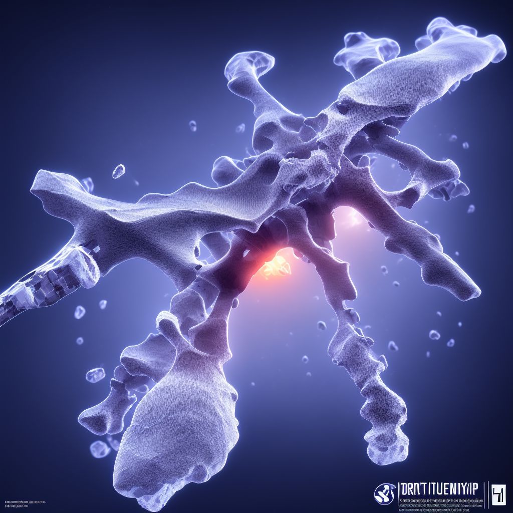 Other fracture of first metacarpal bone, unspecified hand, initial encounter for closed fracture digital illustration