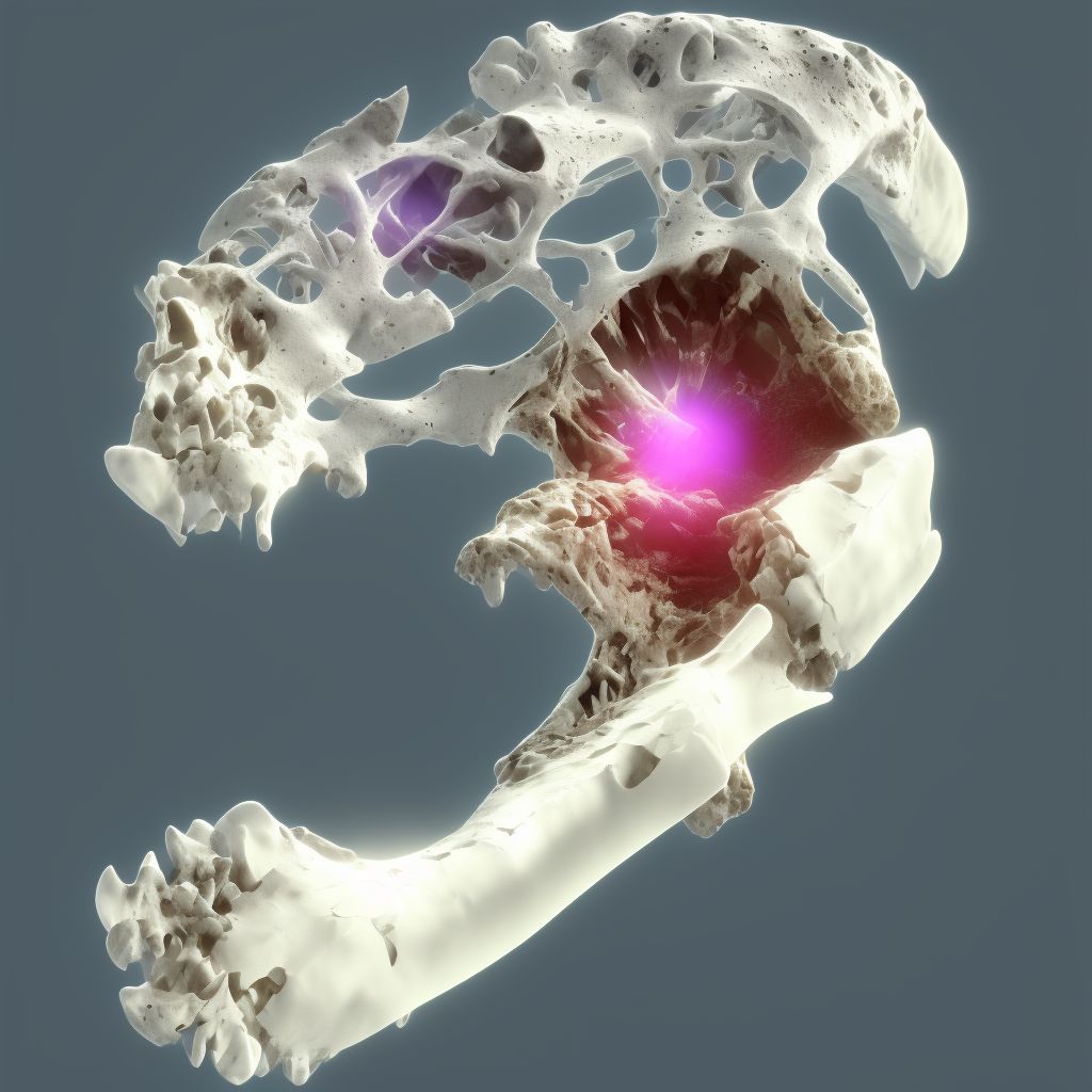 Other fracture of first metacarpal bone, unspecified hand, subsequent encounter for fracture with nonunion digital illustration