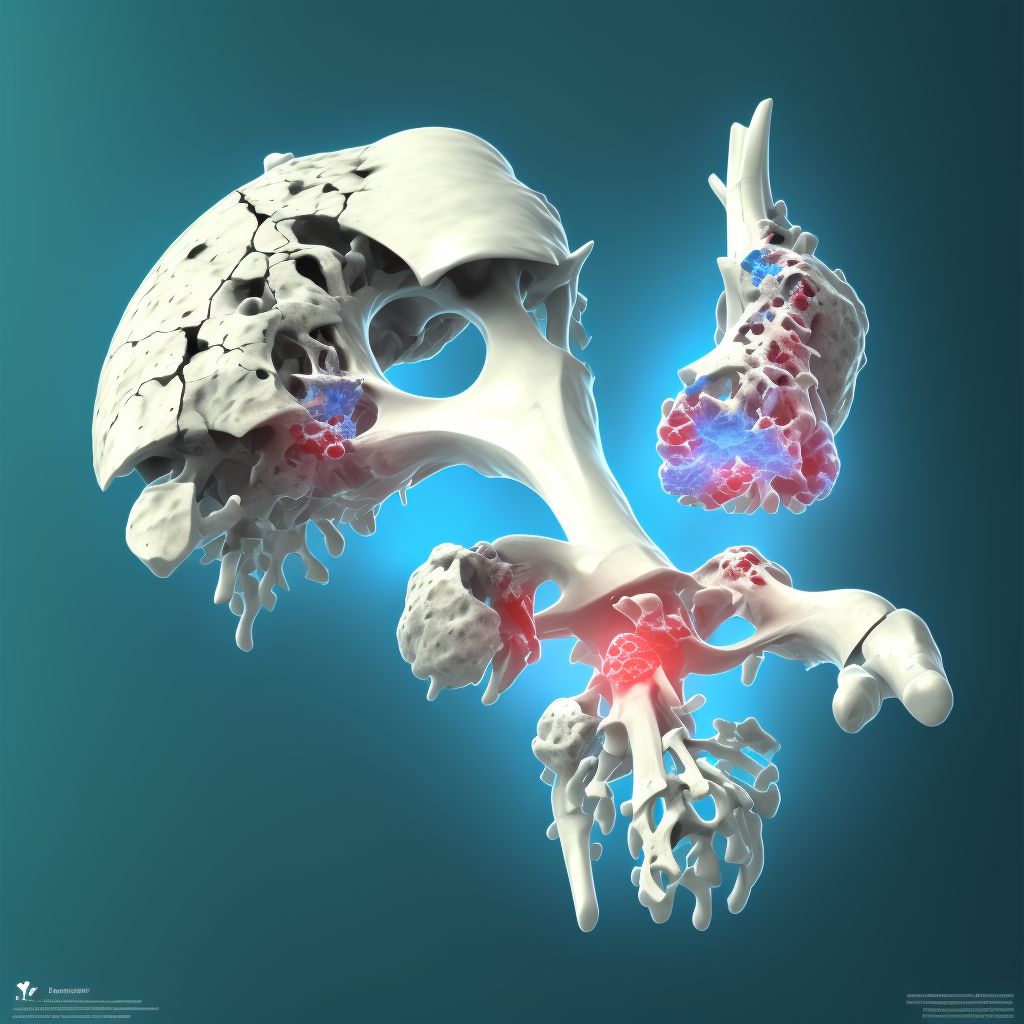 Unspecified fracture of third metacarpal bone, right hand, subsequent encounter for fracture with nonunion digital illustration