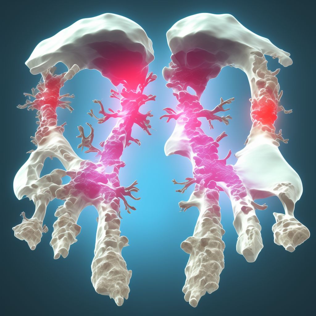 Unspecified fracture of third metacarpal bone, left hand, sequela digital illustration