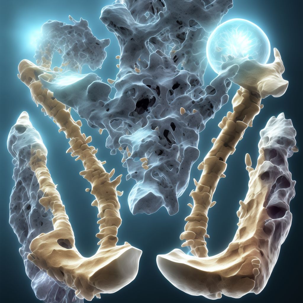 Unspecified fracture of other metacarpal bone, subsequent encounter for fracture with malunion digital illustration