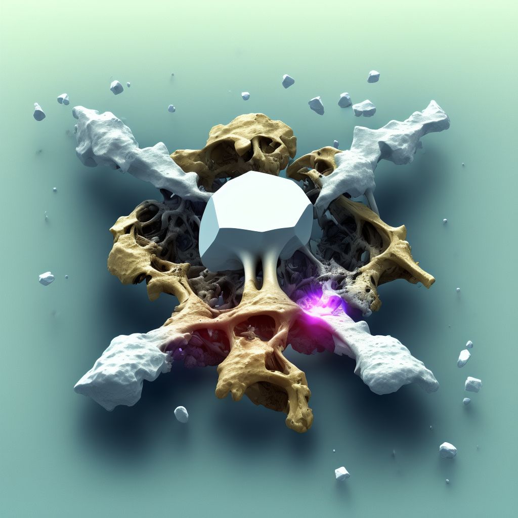 Displaced fracture of base of other metacarpal bone, subsequent encounter for fracture with nonunion digital illustration