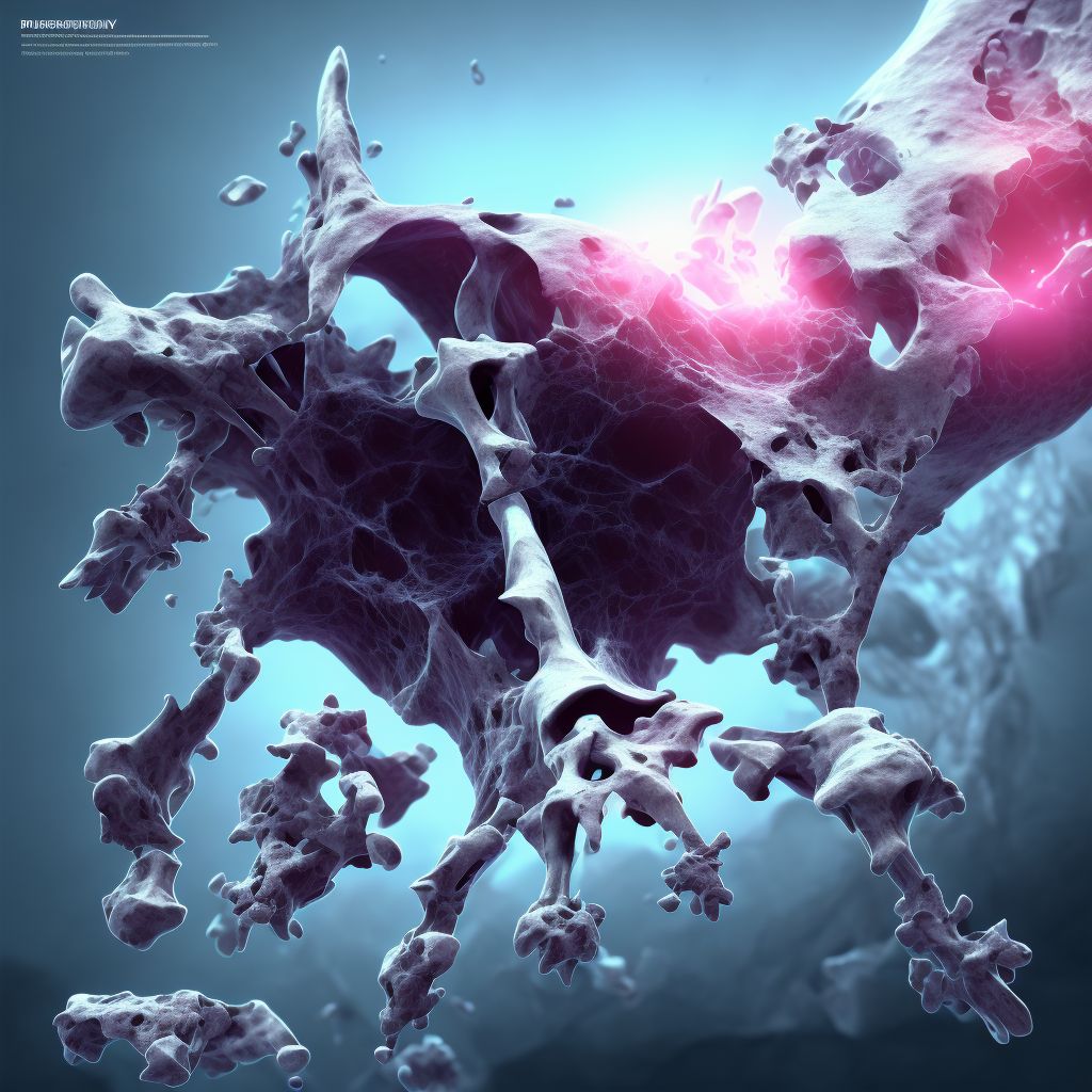 Displaced fracture of neck of fourth metacarpal bone, left hand, initial encounter for closed fracture digital illustration