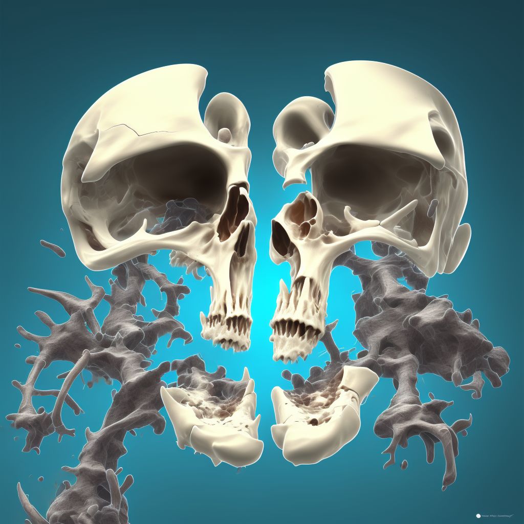 Nondisplaced fracture of neck of fifth metacarpal bone, left hand, initial encounter for closed fracture digital illustration