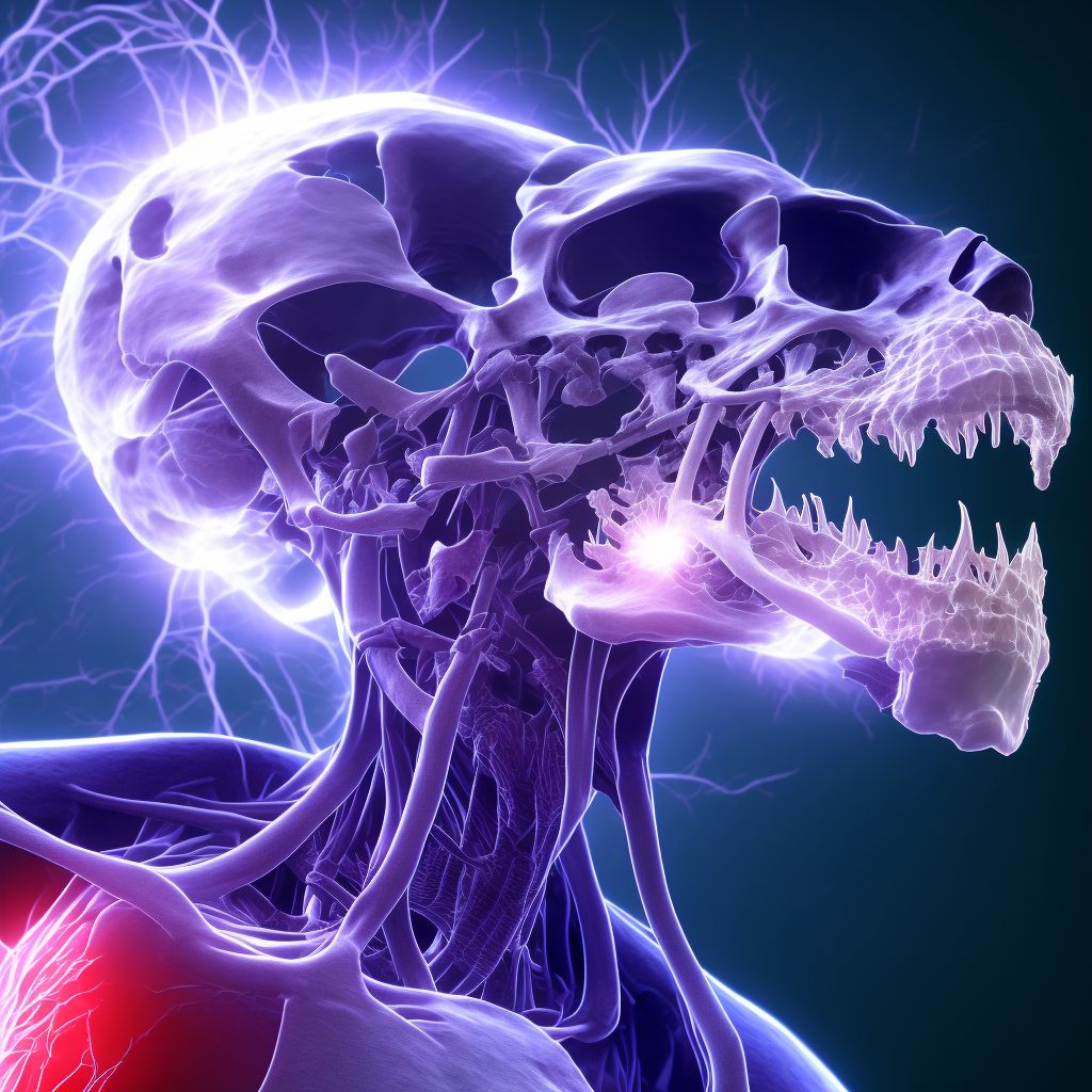 Nondisplaced fracture of neck of unspecified metacarpal bone, initial encounter for closed fracture digital illustration