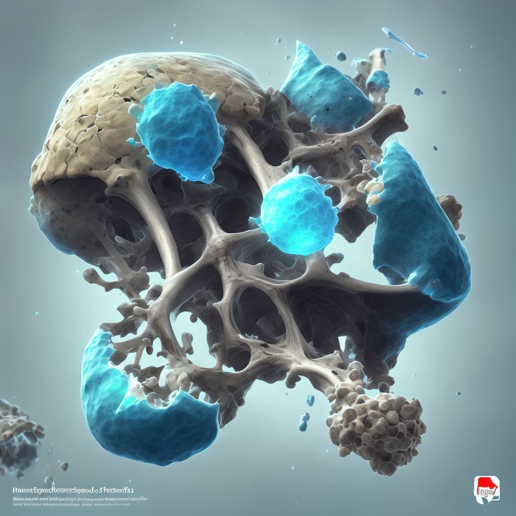 Nondisplaced fracture of neck of unspecified metacarpal bone, sequela digital illustration