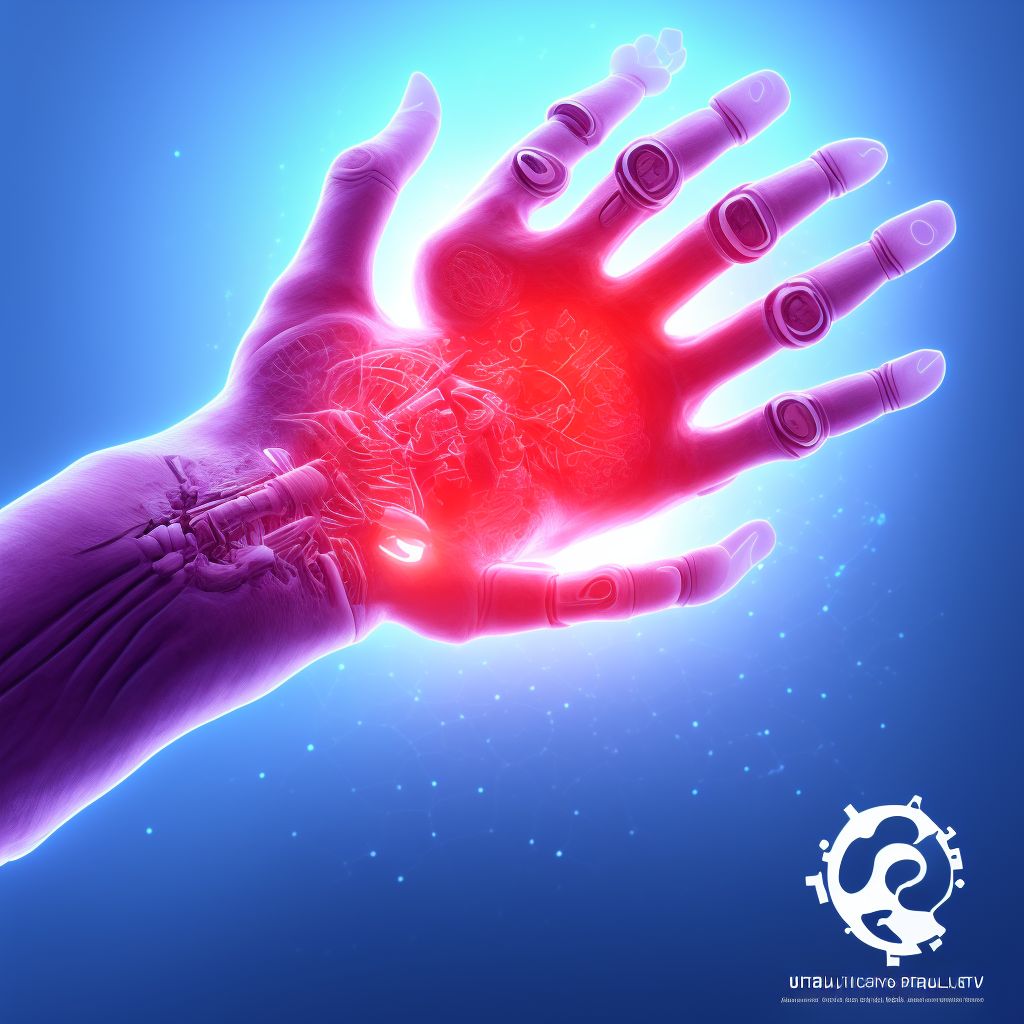 Subluxation of radiocarpal joint of unspecified wrist, subsequent encounter digital illustration