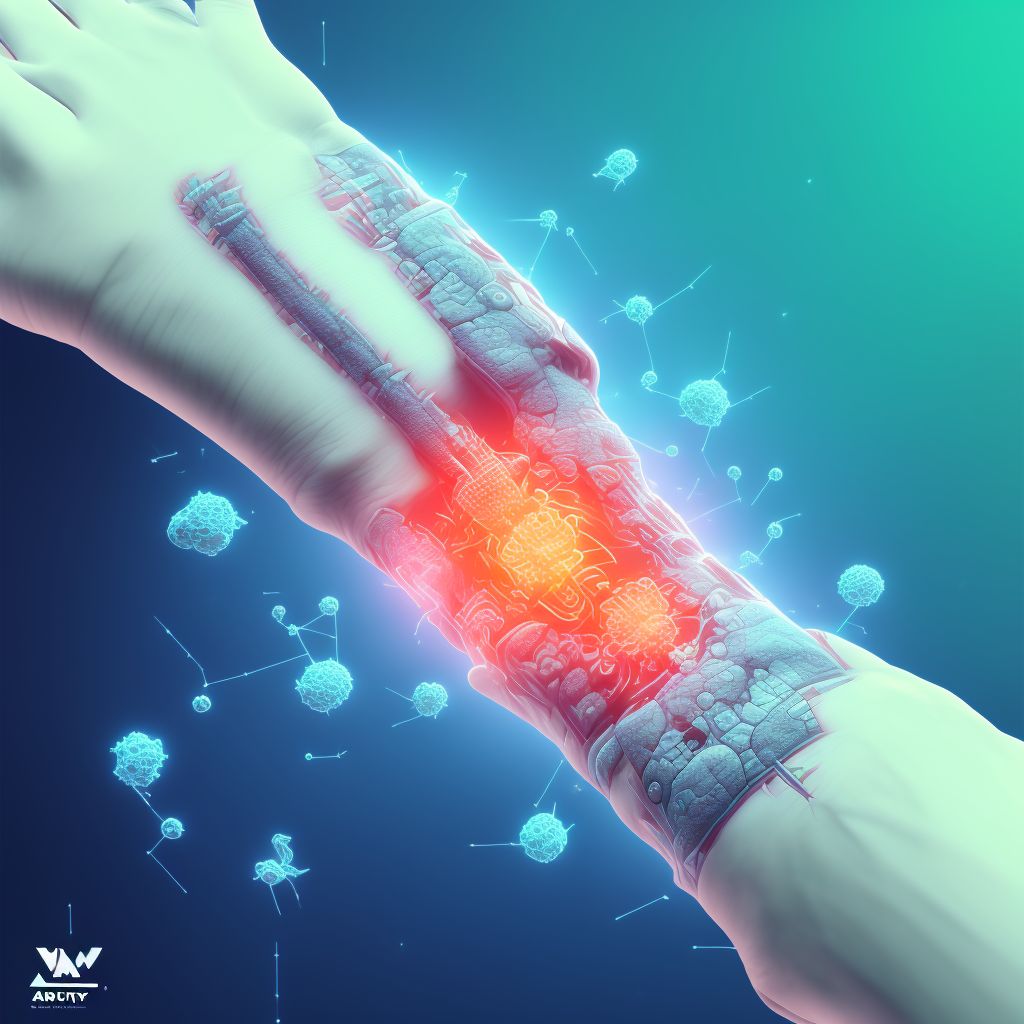 Subluxation of midcarpal joint of right wrist, initial encounter digital illustration