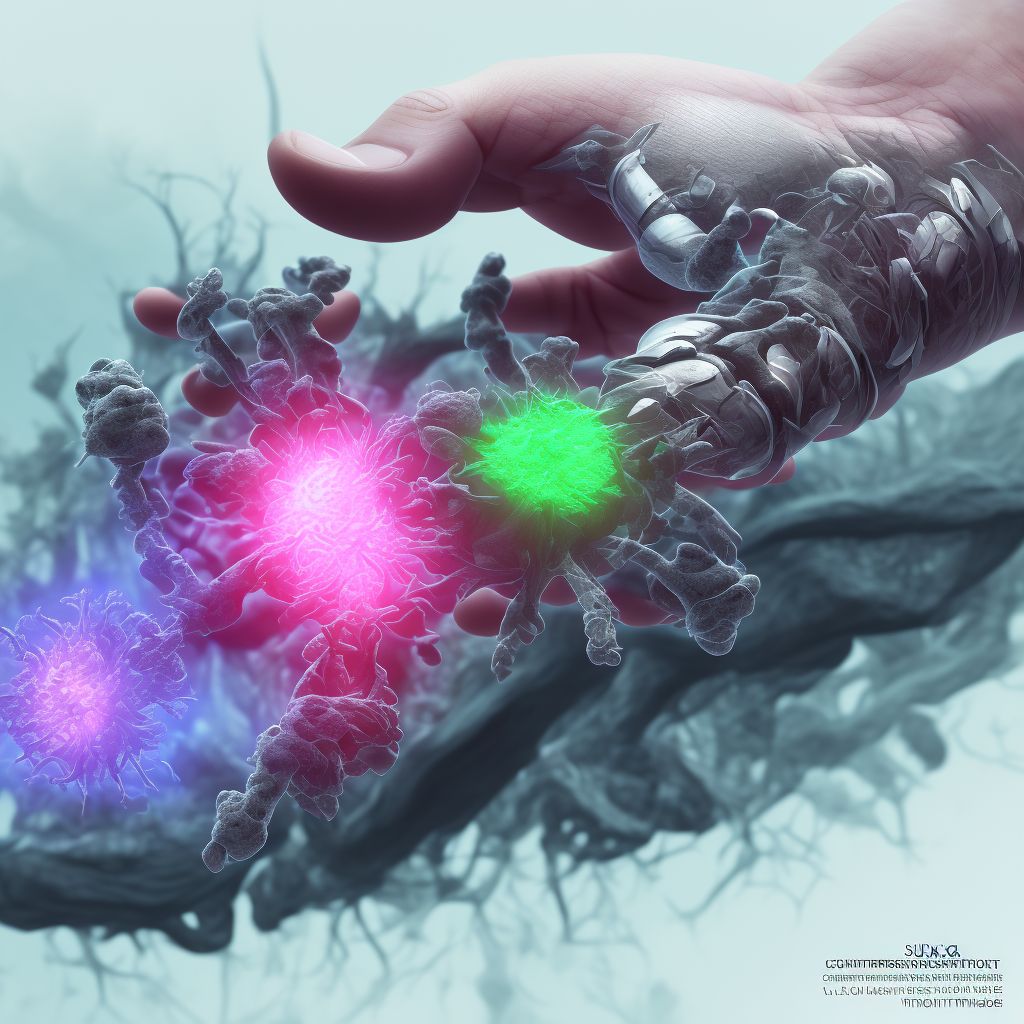 Subluxation of metacarpophalangeal joint of right index finger, initial encounter digital illustration