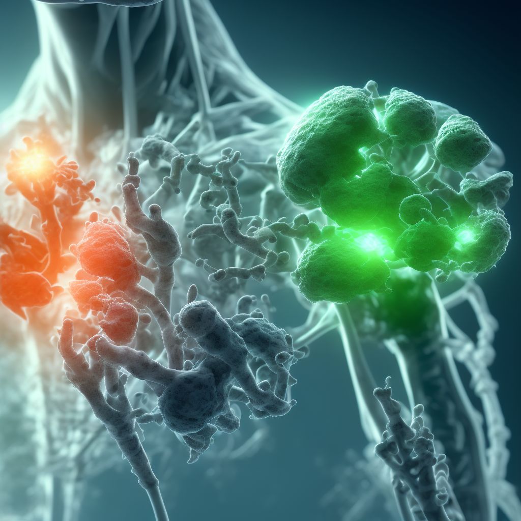 Subluxation of metacarpophalangeal joint of left little finger, subsequent encounter digital illustration