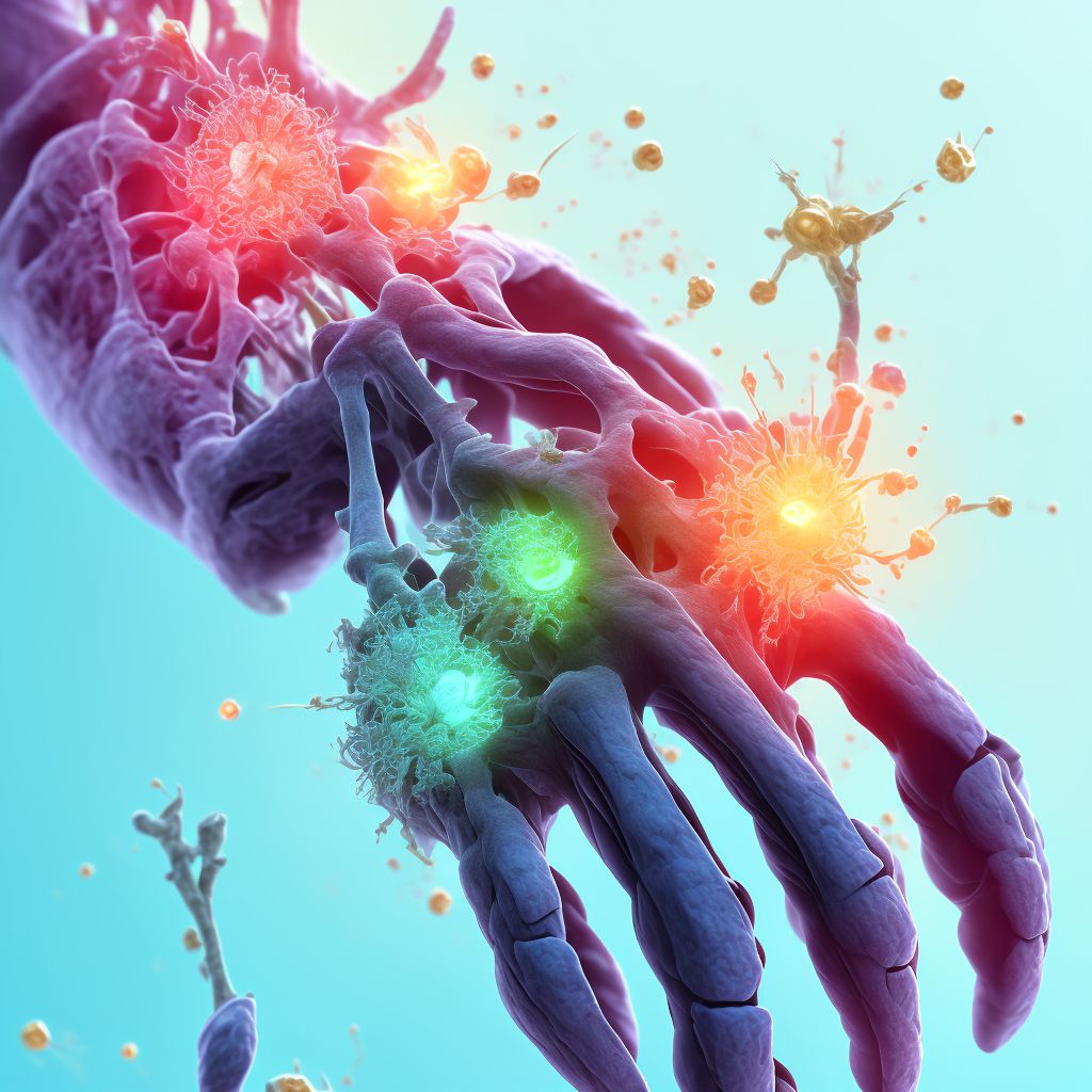 Dislocation of proximal interphalangeal joint of other finger, sequela digital illustration