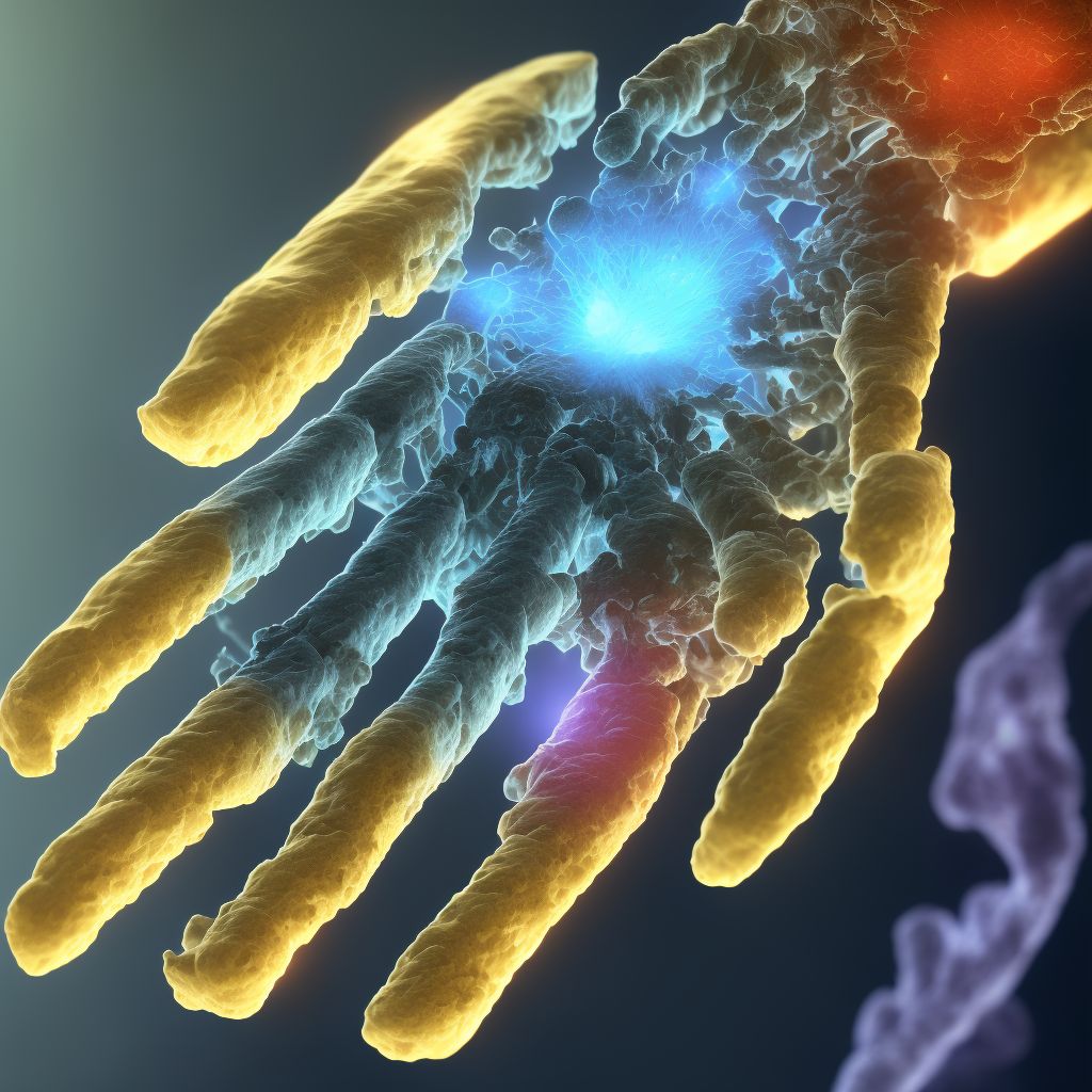 Dislocation of distal interphalangeal joint of right little finger, subsequent encounter digital illustration