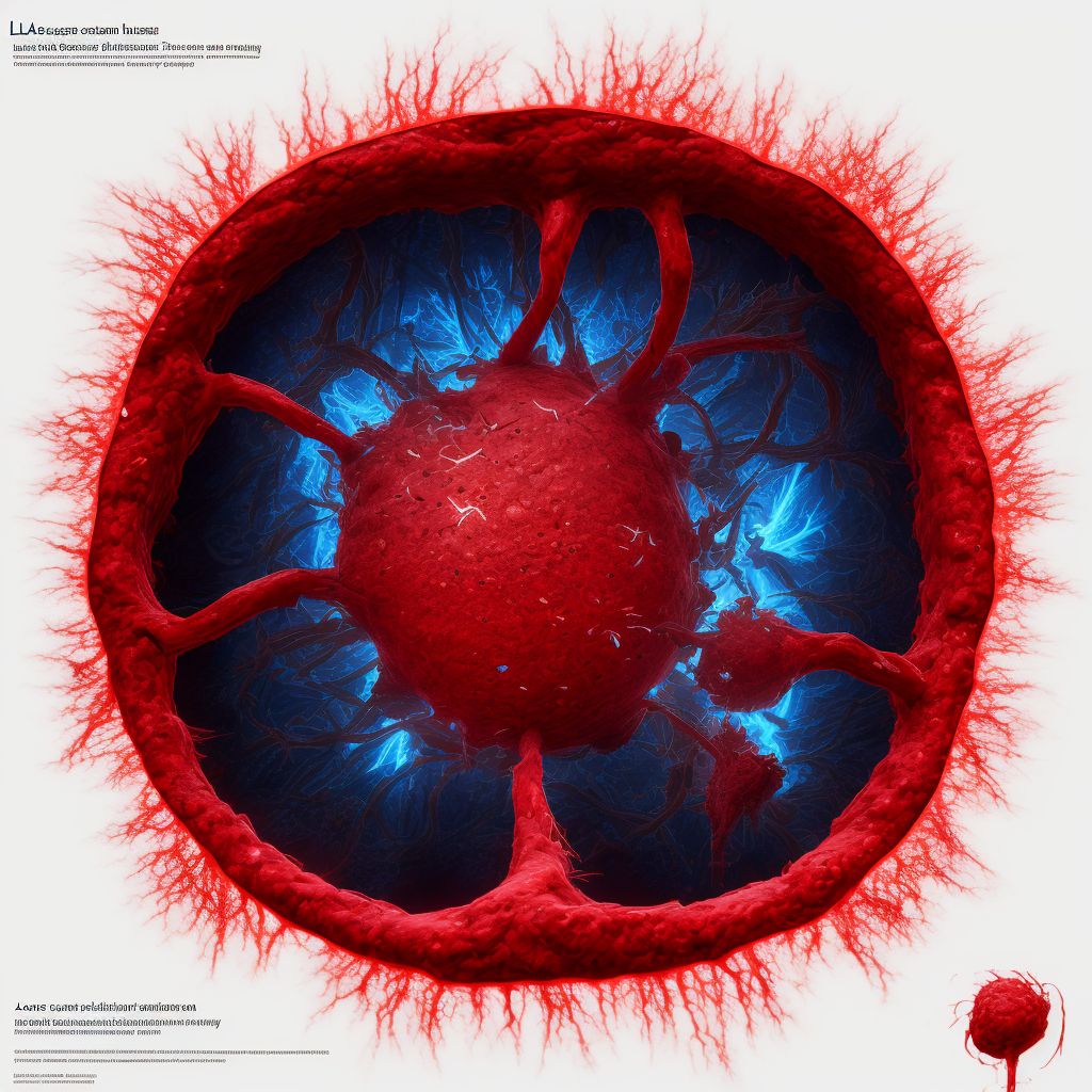 Laceration of blood vessel of left index finger, initial encounter digital illustration