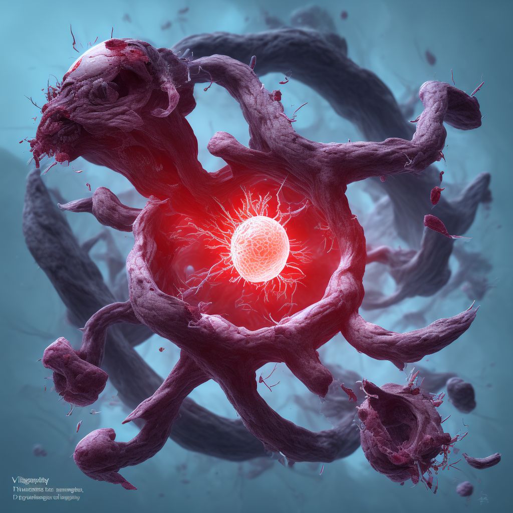 Other specified injury of blood vessel of right middle finger, initial encounter digital illustration