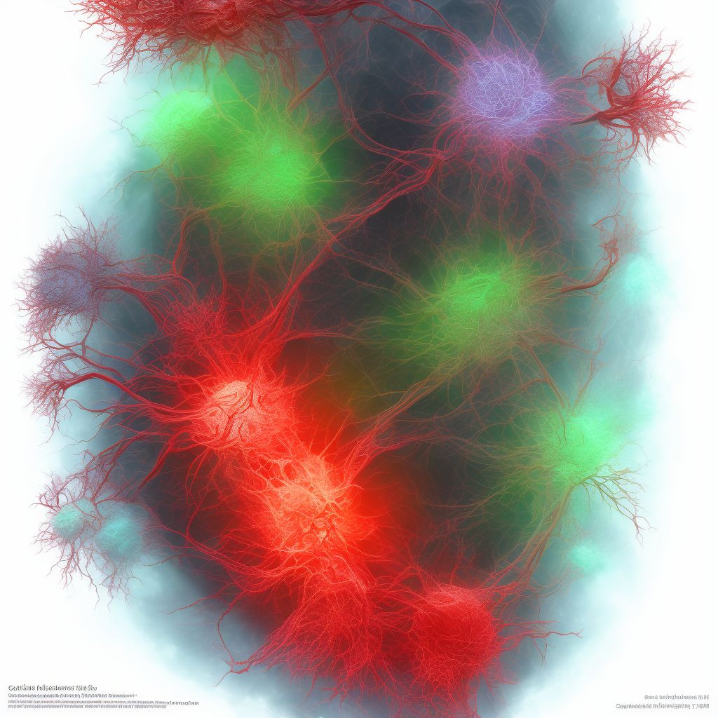 Other specified injury of other blood vessels at wrist and hand level of left arm, sequela digital illustration