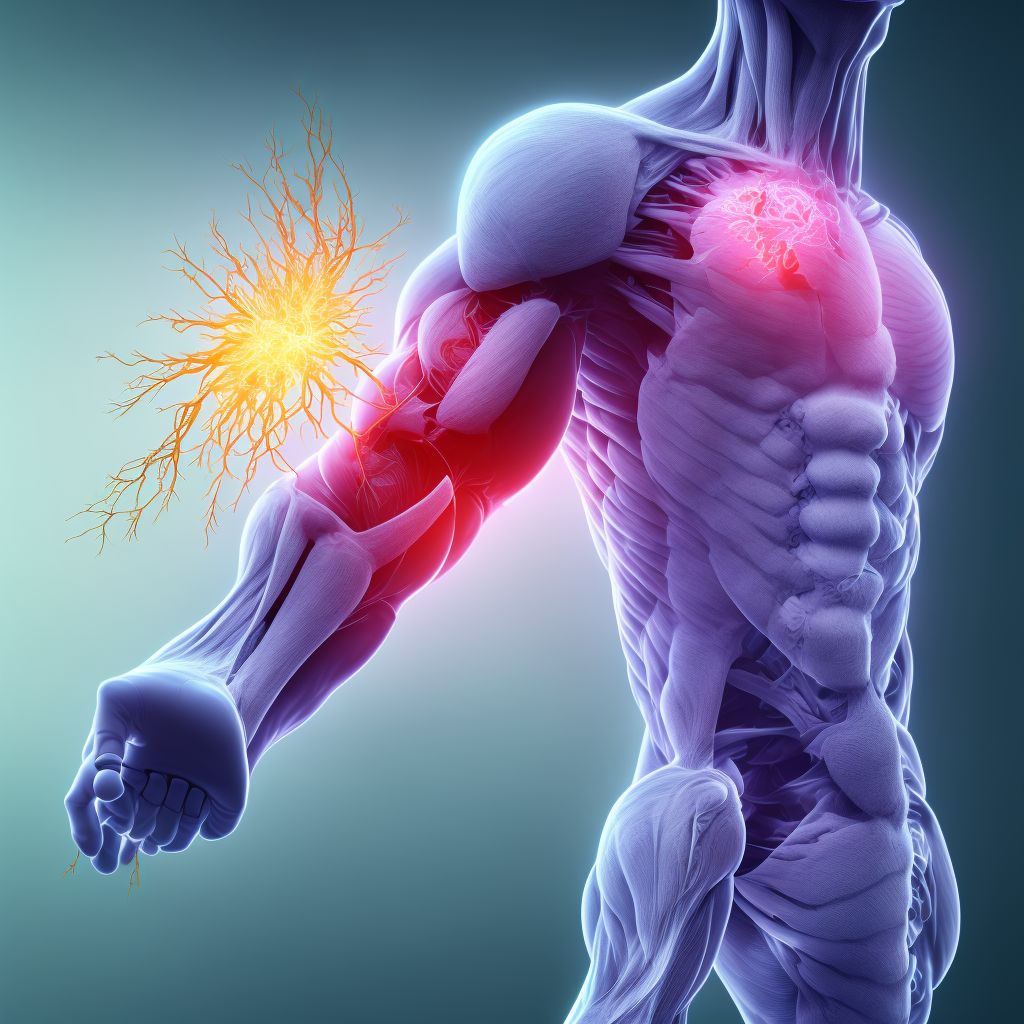 Unspecified injury of extensor muscle, fascia and tendon of right thumb at wrist and hand level, initial encounter digital illustration