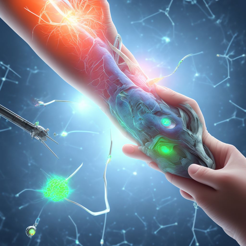 Unspecified injury of extensor muscle, fascia and tendon of left index finger at wrist and hand level, initial encounter digital illustration