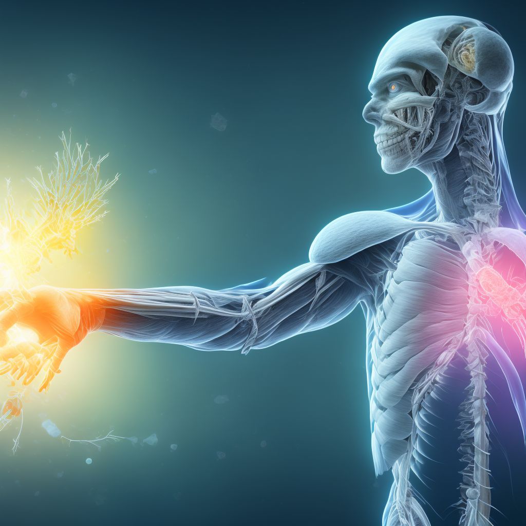 Unspecified injury of extensor muscle, fascia and tendon of other finger at wrist and hand level, subsequent encounter digital illustration