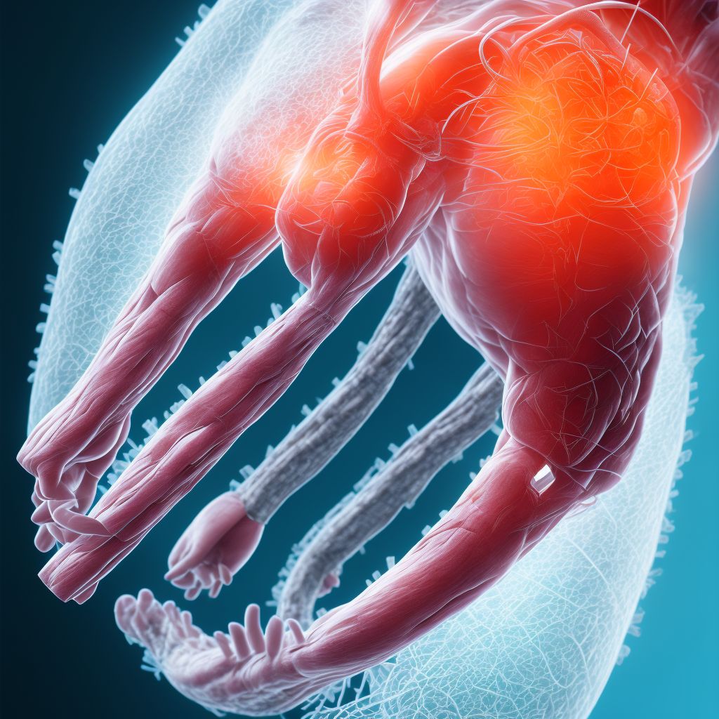 Laceration of extensor muscle, fascia and tendon of right ring finger at wrist and hand level, subsequent encounter digital illustration