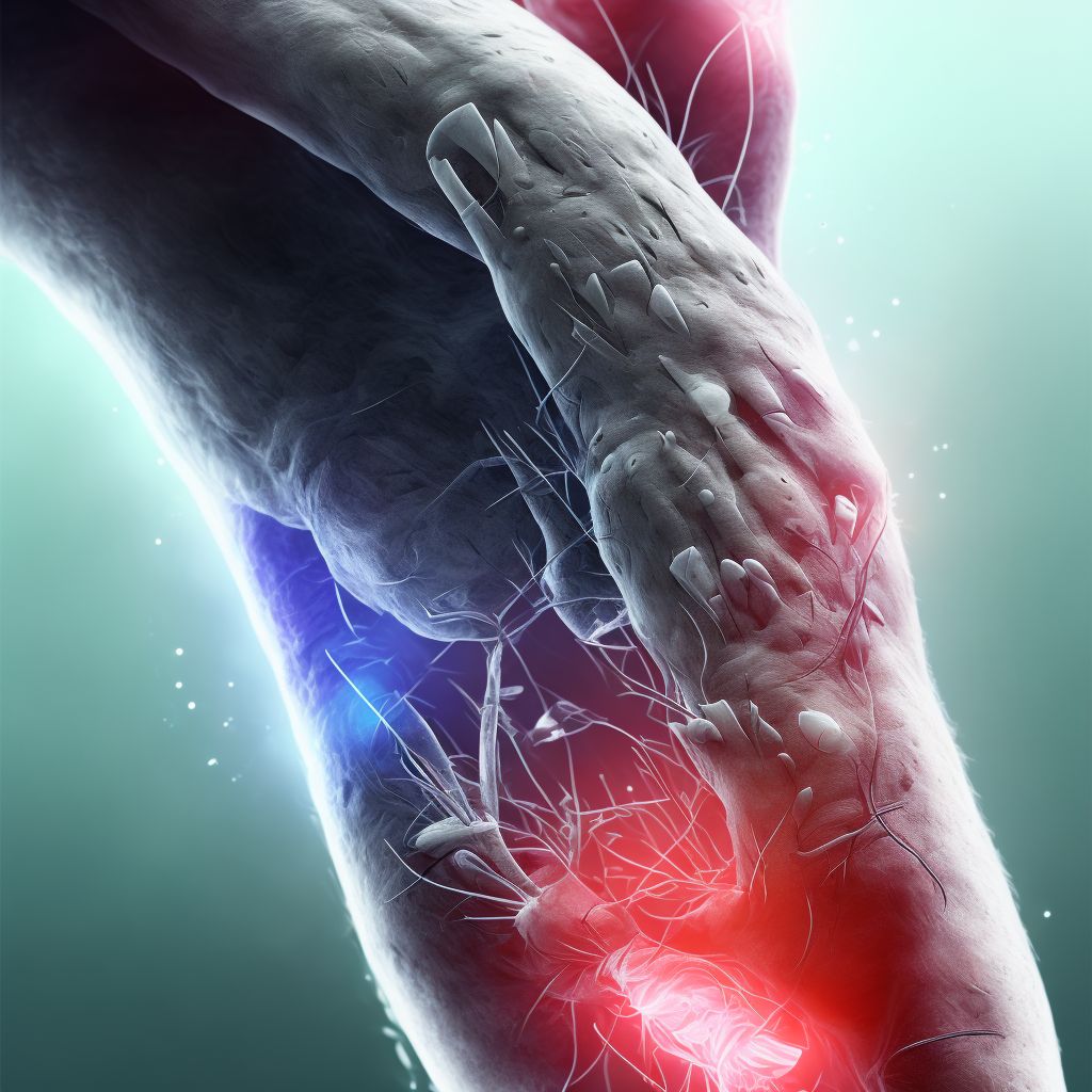 Laceration of extensor muscle, fascia and tendon of right little finger at wrist and hand level, subsequent encounter digital illustration