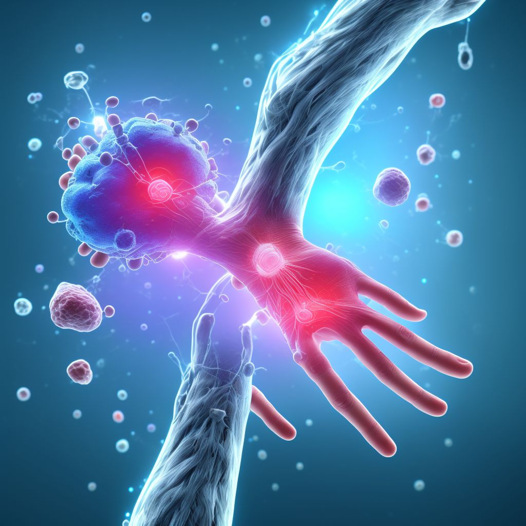 Unspecified injury of intrinsic muscle, fascia and tendon of right index finger at wrist and hand level, subsequent encounter digital illustration