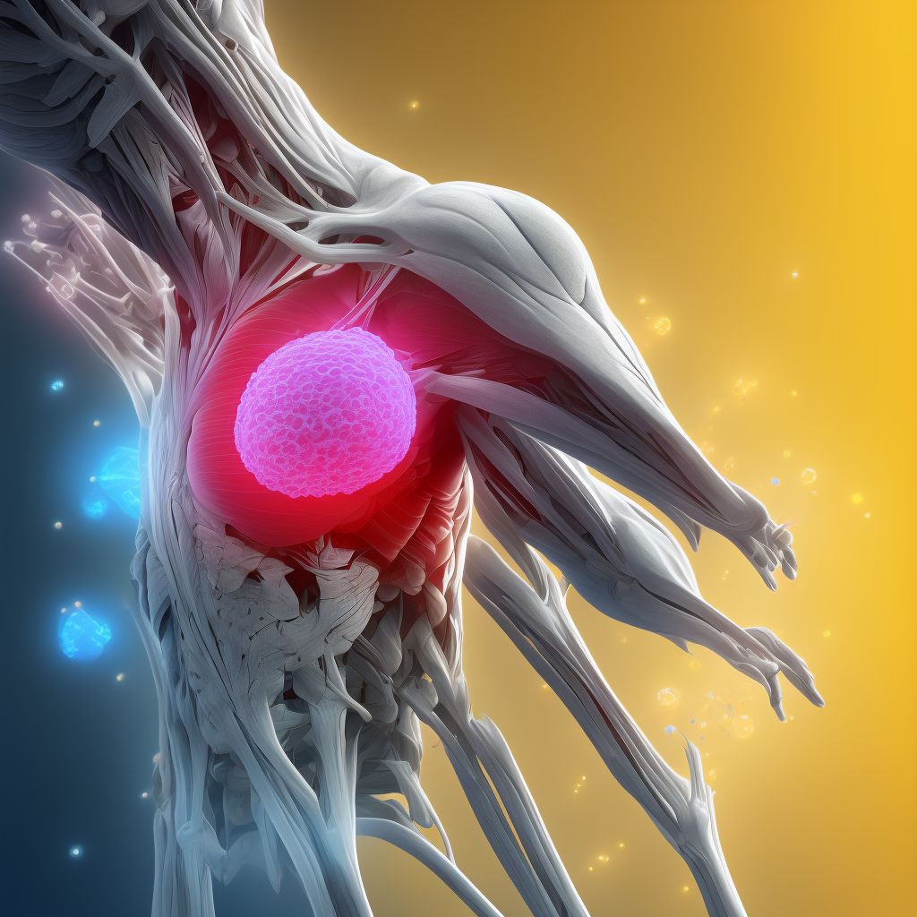 Strain of intrinsic muscle, fascia and tendon of right index finger at wrist and hand level, sequela digital illustration