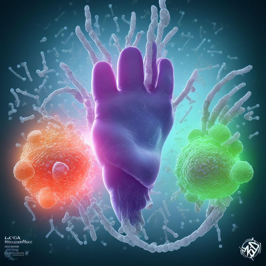 Laceration of intrinsic muscle, fascia and tendon of right ring finger at wrist and hand level, sequela digital illustration