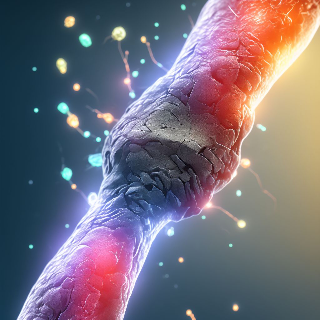 Laceration of intrinsic muscle, fascia and tendon of left little finger at wrist and hand level, initial encounter digital illustration