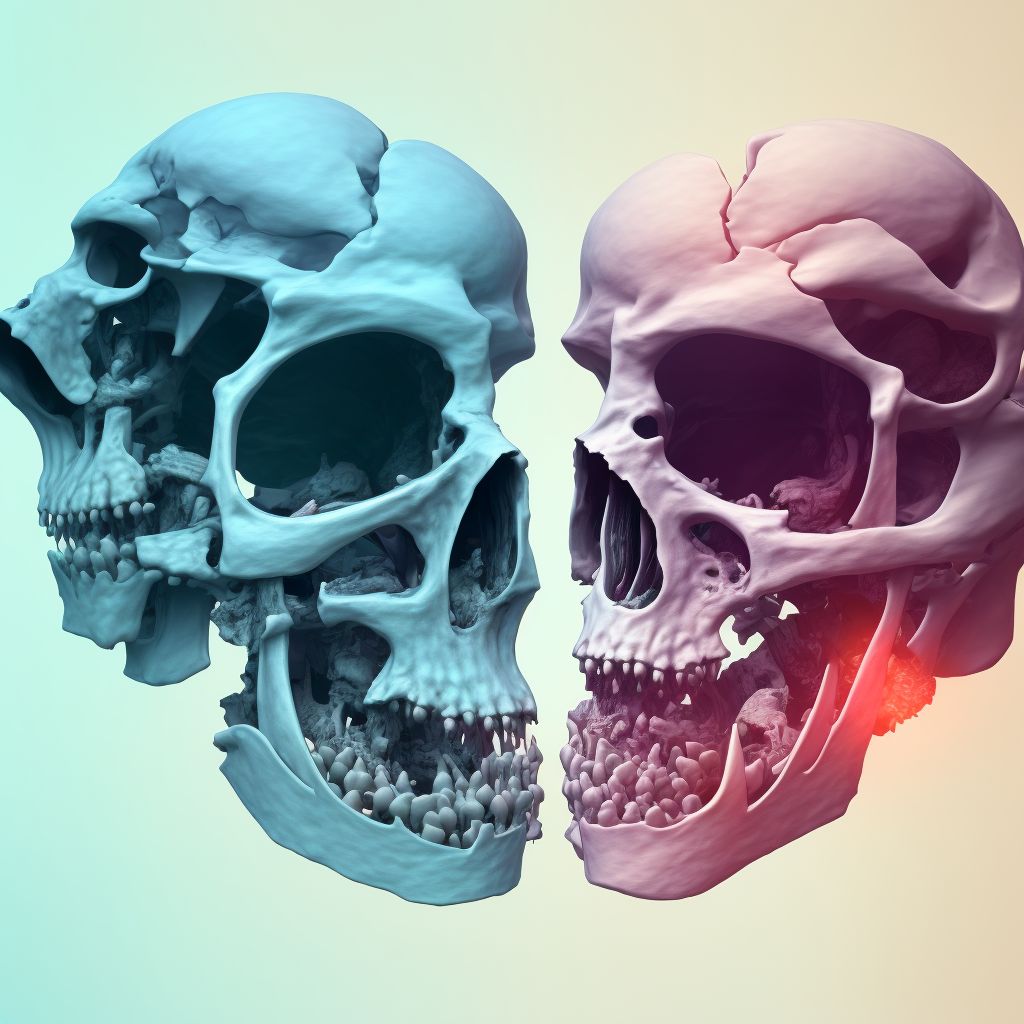 Nondisplaced fracture of base of neck of left femur, subsequent encounter for open fracture type I or II with routine healing digital illustration