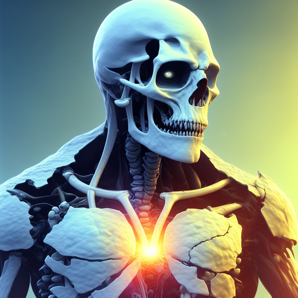 Nondisplaced fracture of base of neck of left femur, subsequent encounter for open fracture type IIIA, IIIB, or IIIC with nonunion digital illustration