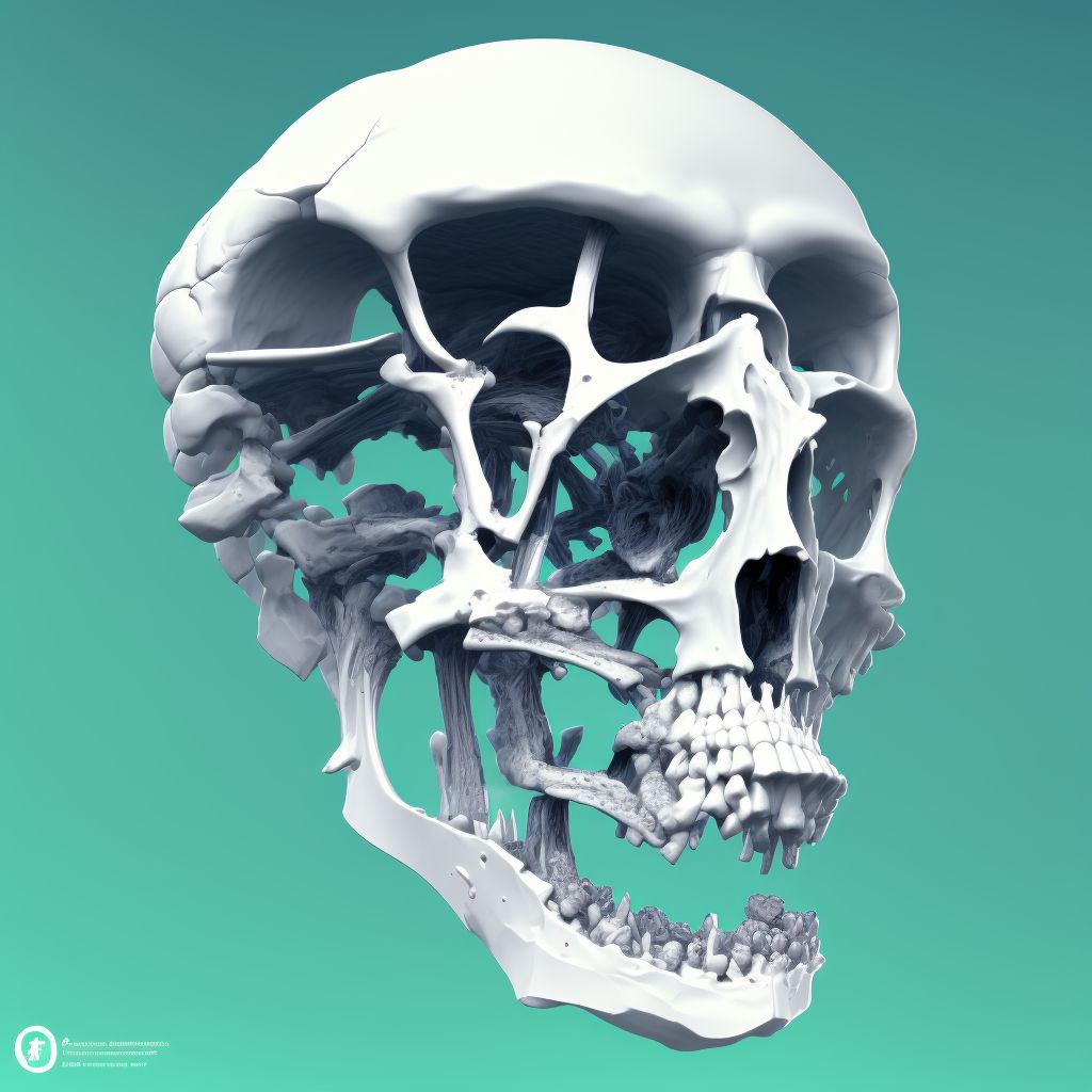 Unspecified fracture of head of right femur, subsequent encounter for closed fracture with nonunion digital illustration