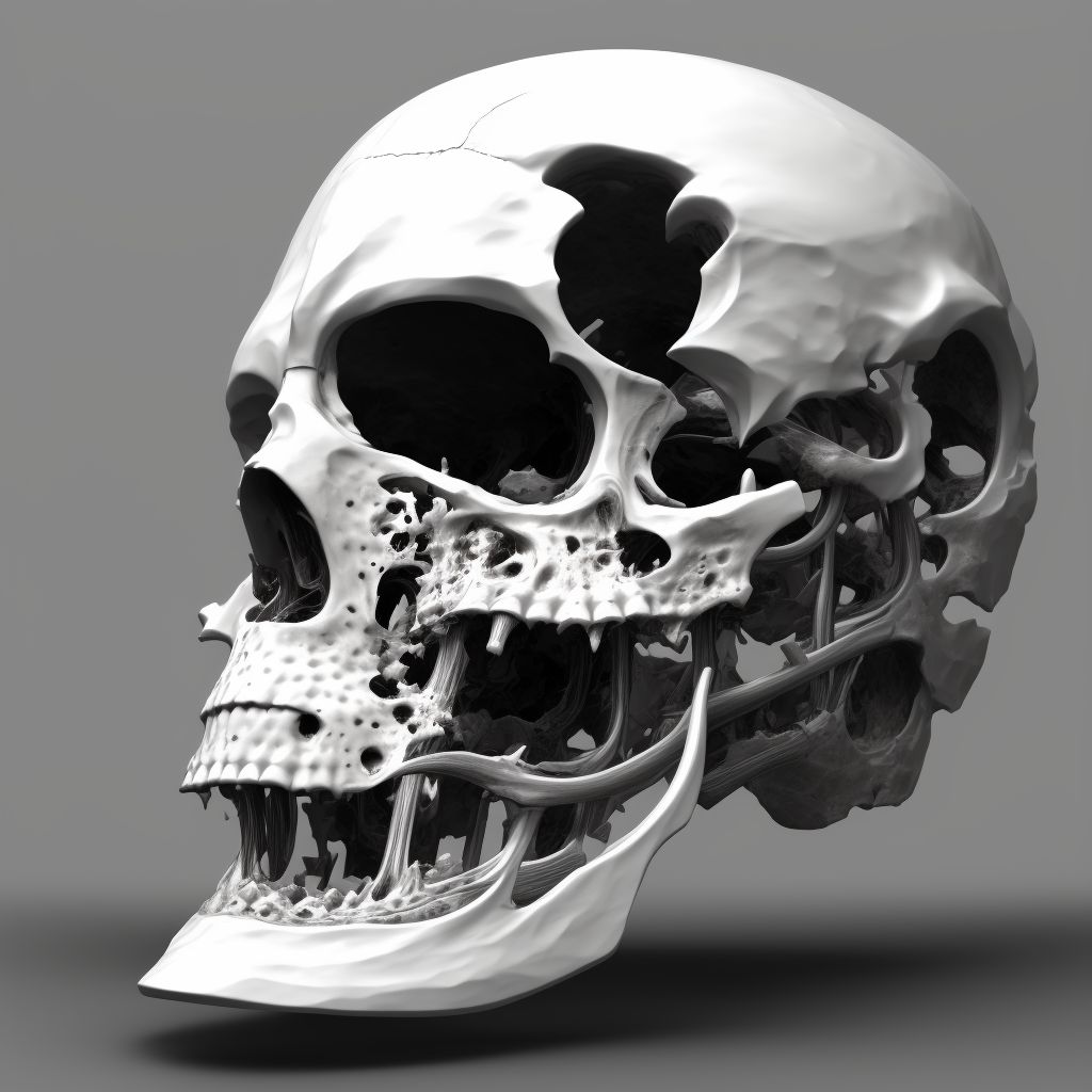 Nondisplaced articular fracture of head of right femur, initial encounter for closed fracture digital illustration