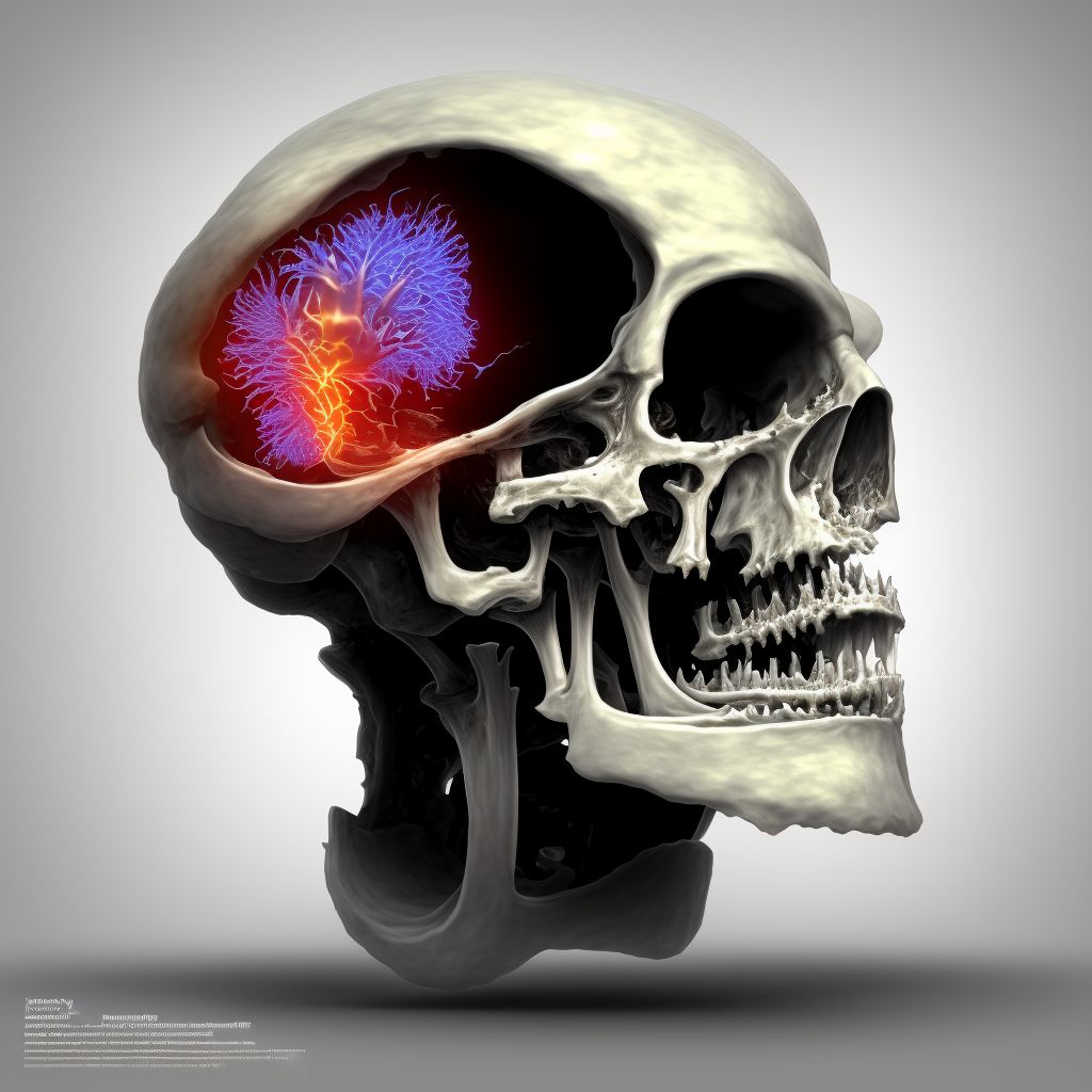 Nondisplaced articular fracture of head of left femur, subsequent encounter for open fracture type I or II with nonunion digital illustration