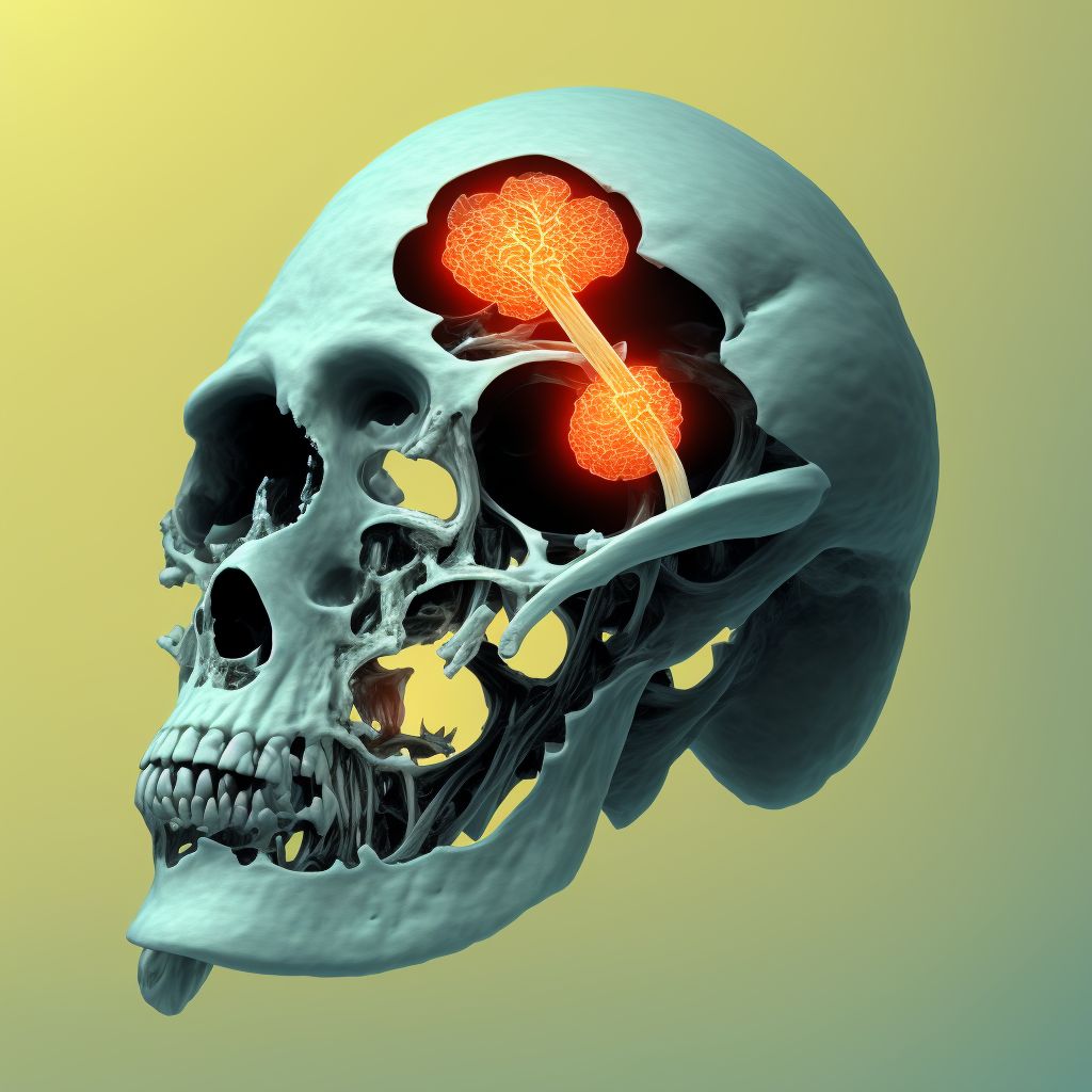 Nondisplaced articular fracture of head of unspecified femur, initial encounter for open fracture type IIIA, IIIB, or IIIC digital illustration