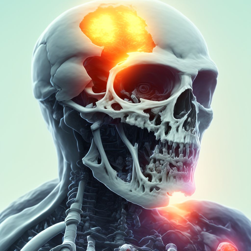 Other fracture of head and neck of right femur, initial encounter for open fracture type I or II digital illustration