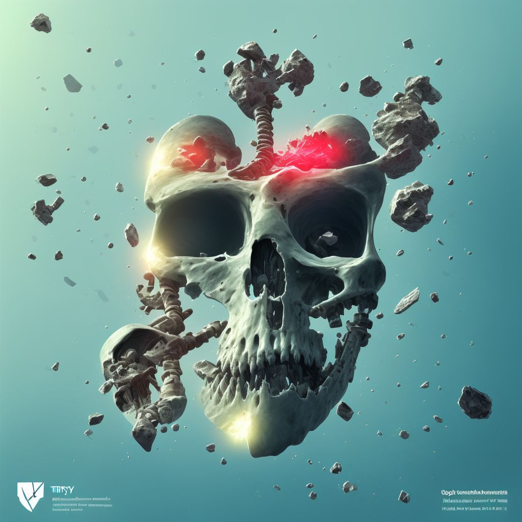 Unspecified trochanteric fracture of left femur, subsequent encounter for closed fracture with nonunion digital illustration