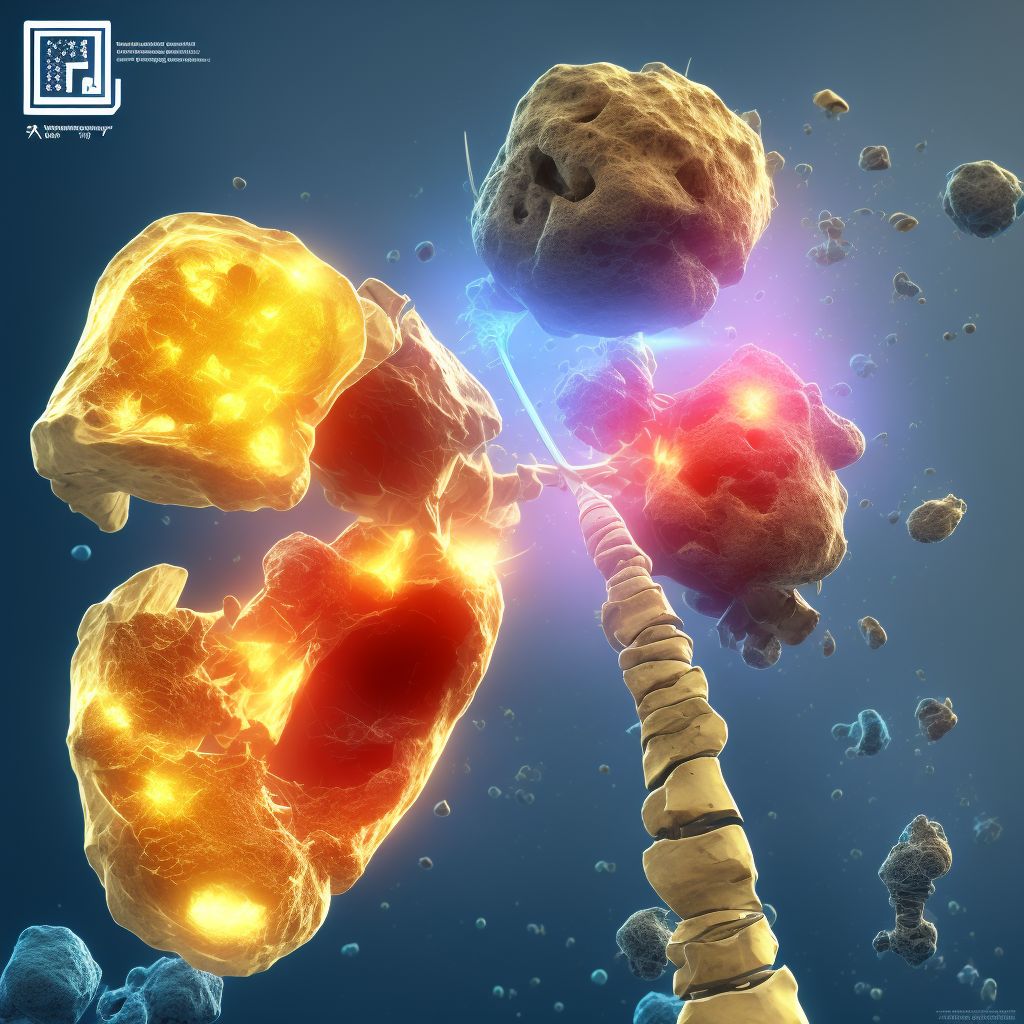 Nondisplaced intertrochanteric fracture of left femur, subsequent encounter for closed fracture with nonunion digital illustration