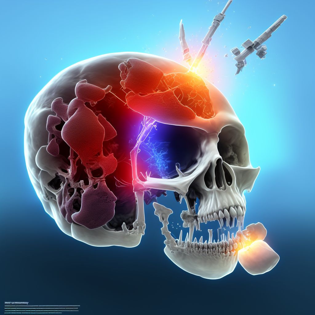 Other fracture of lower end of unspecified femur, initial encounter for closed fracture digital illustration