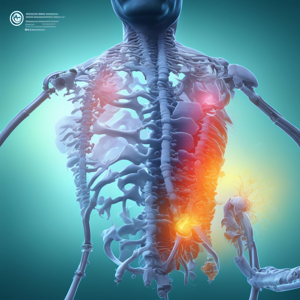 Obturator dislocation of left hip, sequela digital illustration