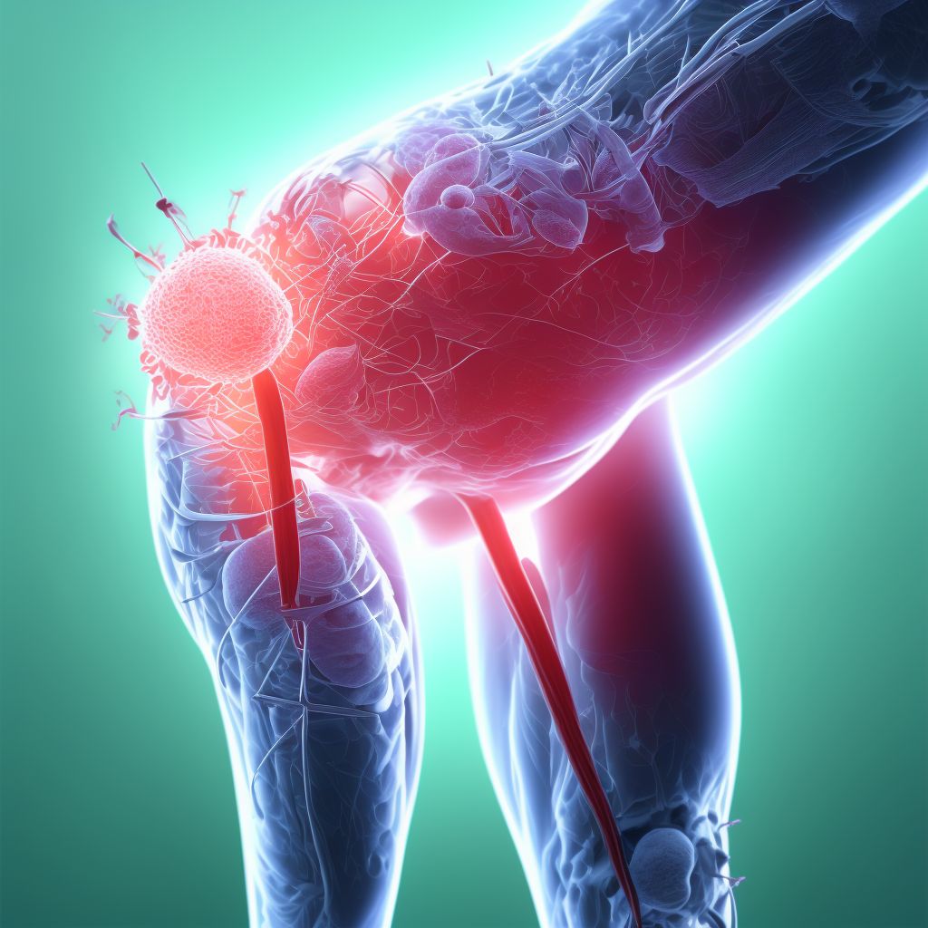 Injury of femoral nerve at hip and thigh level, unspecified leg, subsequent encounter digital illustration