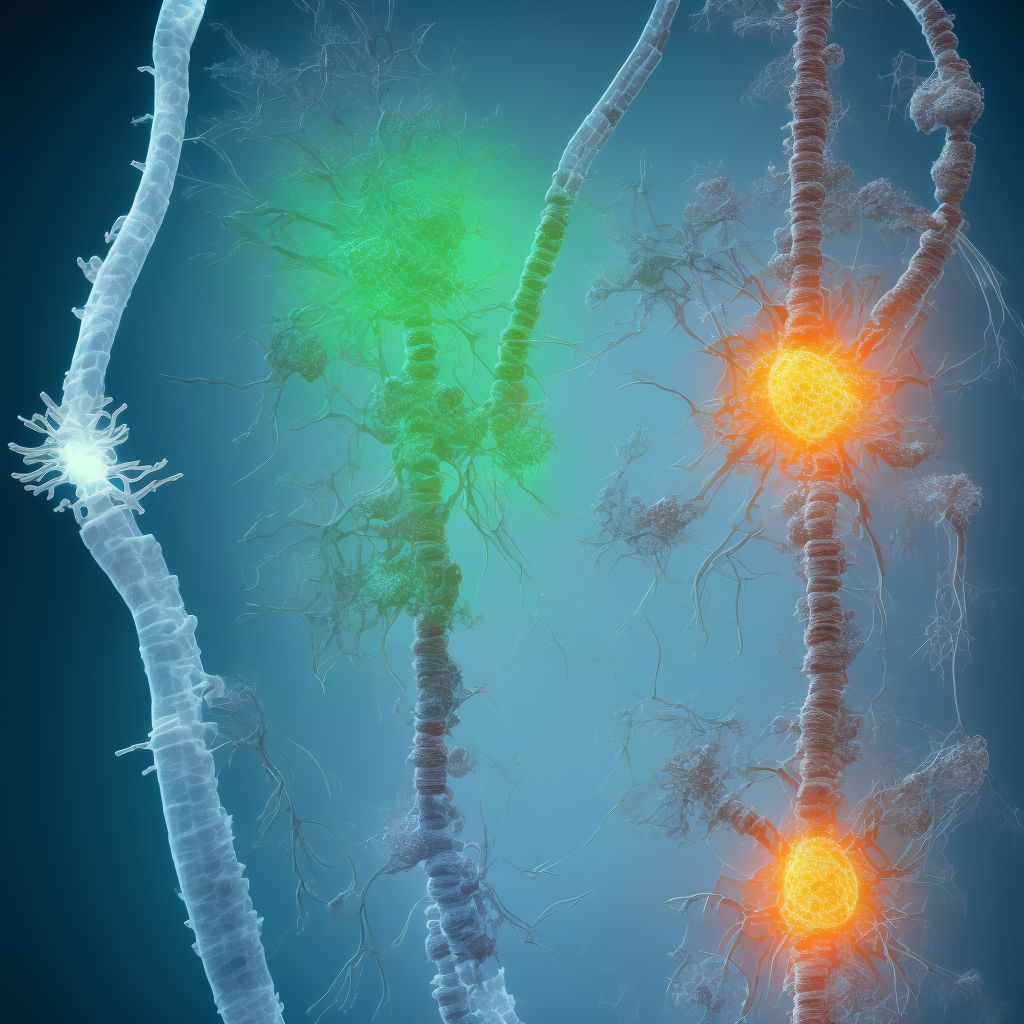 Injury of cutaneous sensory nerve at hip and thigh level, unspecified leg, sequela digital illustration