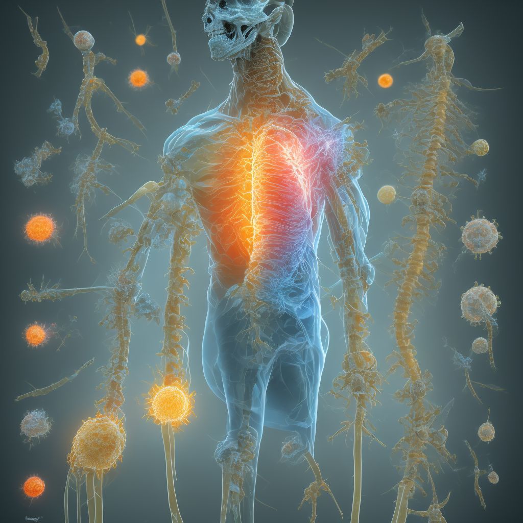 Injury of cutaneous sensory nerve at hip and high level, right leg, initial encounter digital illustration