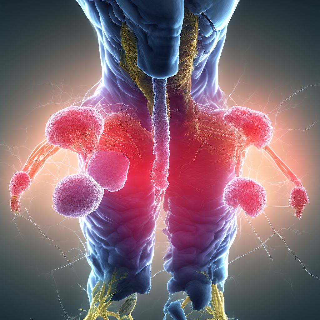 Other specified injury of greater saphenous vein at hip and thigh level, unspecified leg, sequela digital illustration