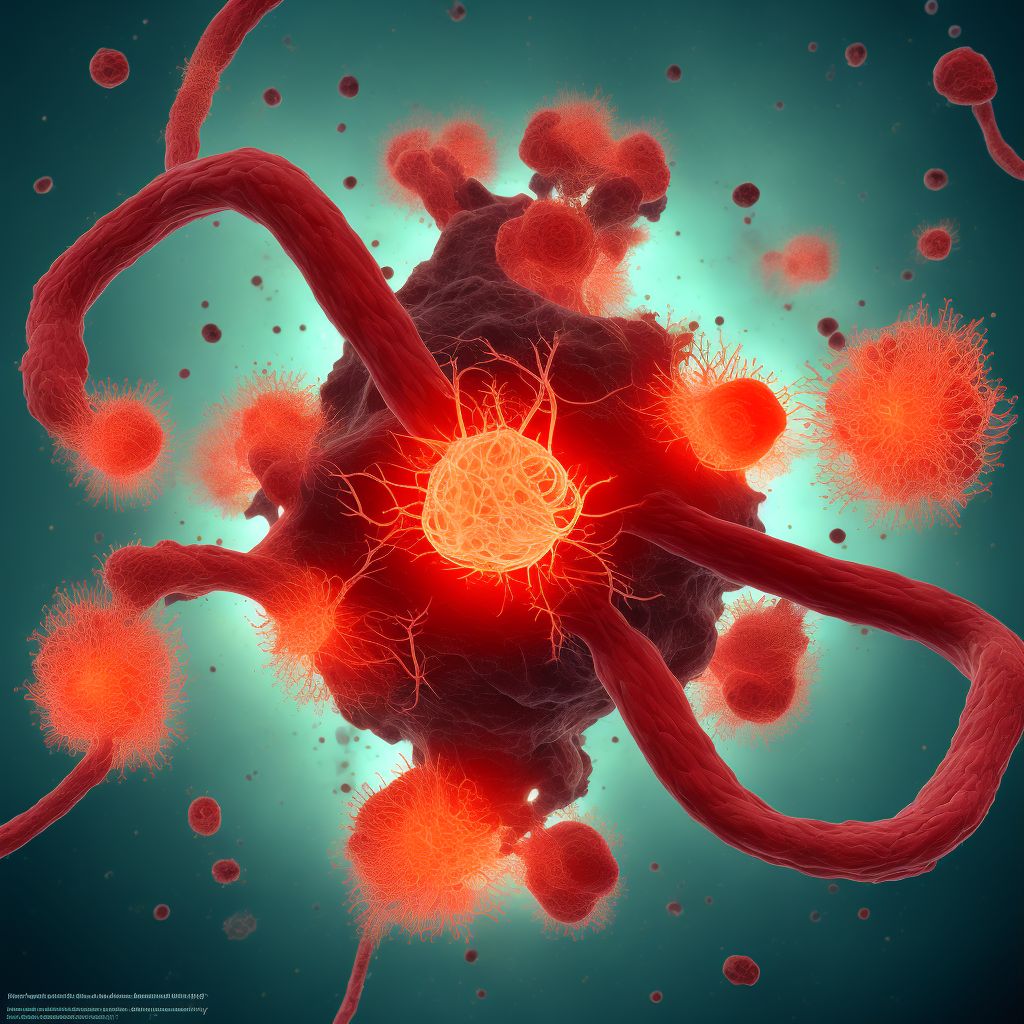 Unspecified injury of other blood vessels at hip and thigh level, unspecified leg, subsequent encounter digital illustration