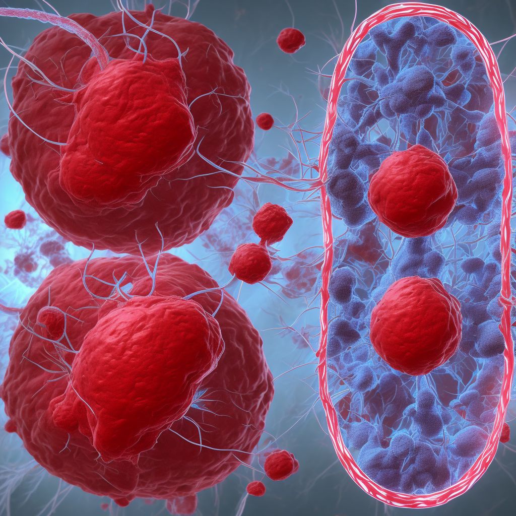 Laceration of other blood vessels at hip and thigh level, left leg, sequela digital illustration