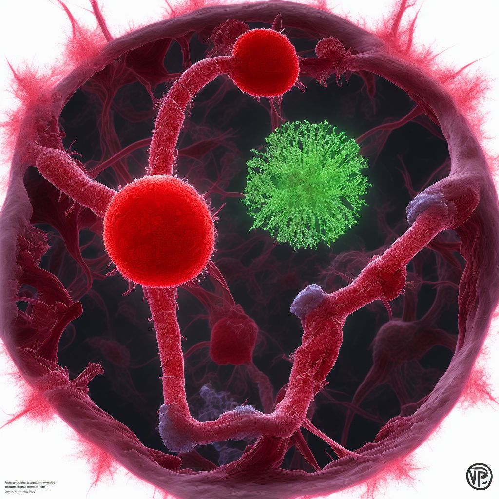 Other specified injury of other blood vessels at hip and thigh level, left leg, initial encounter digital illustration