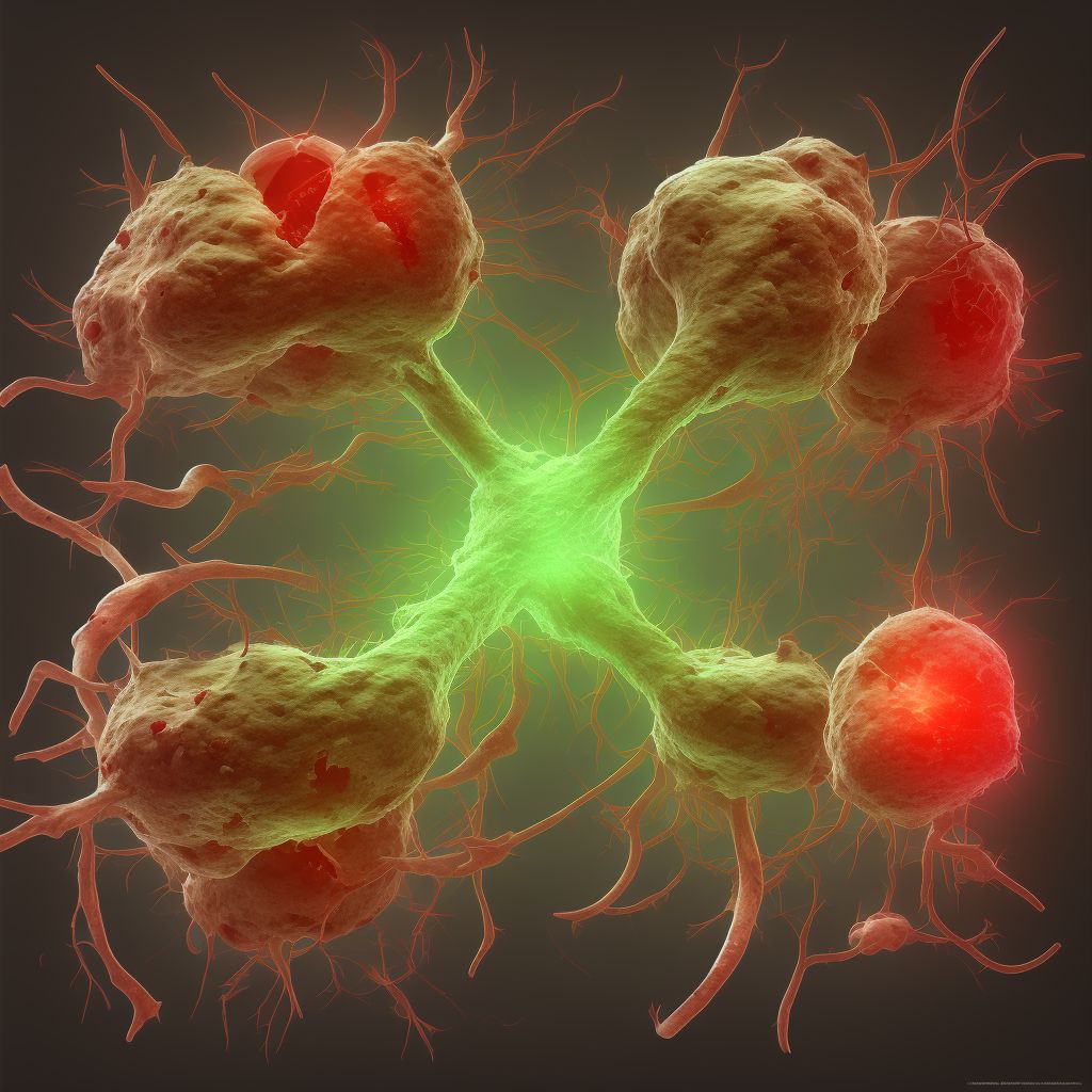 Unspecified injury of unspecified blood vessel at hip and thigh level, right leg, sequela digital illustration